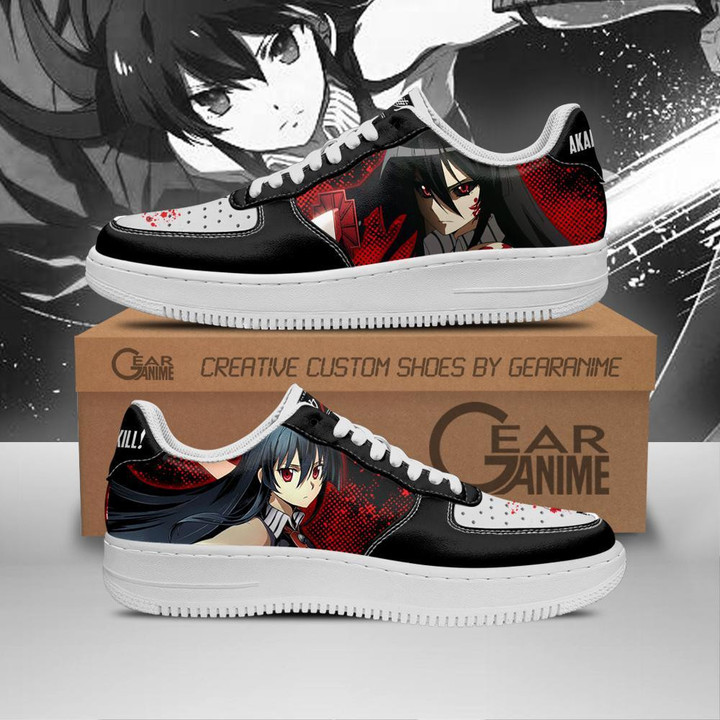 Akame Air Shoes Custom Anime Akame Ga Kill Sneakers PT11 - 1 - GearAnime