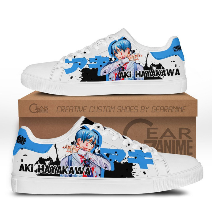 Aki Hayakawa Skate Sneakers Custom Chainsaw Man Anime Shoes - 1 - GearAnime