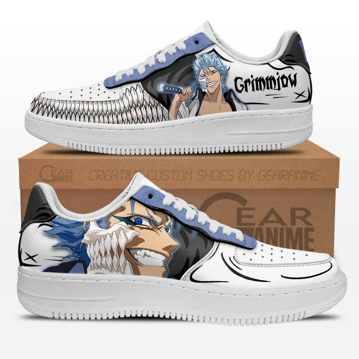 Bleach Grimmjow Jaegerjaquez Air Sneakers Custom Anime Shoes - 1 - GearAnime