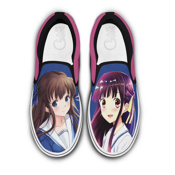 Tooru Honda Slip On Sneakers Custom Anime Fruit Basket Shoes - 1 - GearAnime