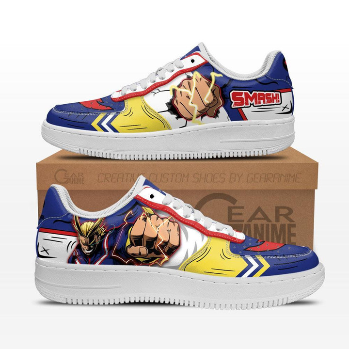 All Might One For All Air Sneakers Custom Anime My Hero Academia Shoes - 1 - GearAnime