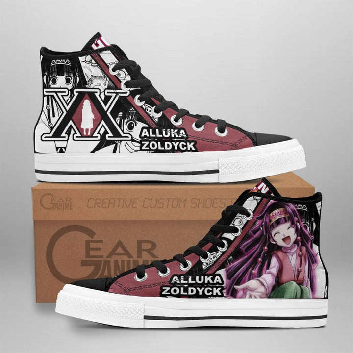 Alluka Zoldyck High Top Shoes Custom Manga Anime Hunter X Hunter Sneakers - 1 - GearAnime