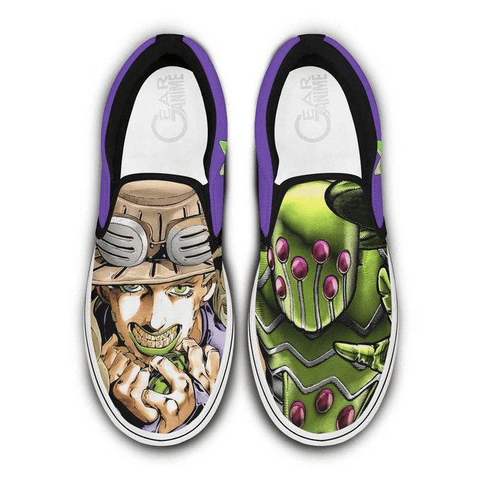 Gyro Zeppeli Slip On Sneakers Custom Anime Shoes - 1 - GearAnime