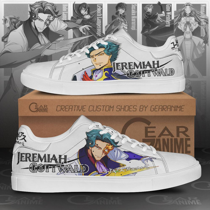 Code Geass Jeremiah Gottwald Skate Shoes Custom Anime Shoes - 1 - GearAnime