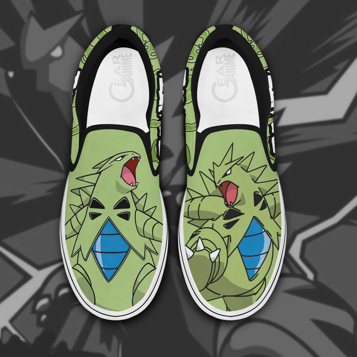 Tyranitar Slip On Sneakers Pokemon Custom Anime Shoes - 1 - GearAnime