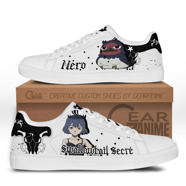 Black Clover Secre Swallowtail Skate Sneakers Custom Anime Shoes - 1 - GearAnime