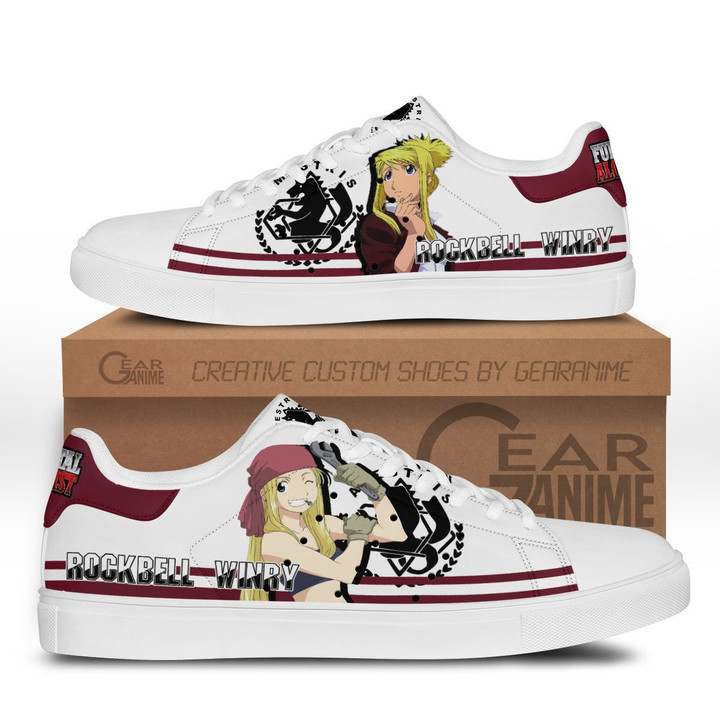 Winry Rockbell Skate Sneakers Custom Anime Shoes - 1 - GearAnime