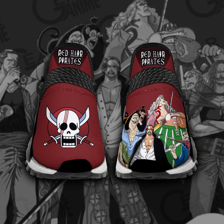 Red Hair Pirates Shoes One Piece Custom Anime Shoes TT12 - 1 - GearAnime