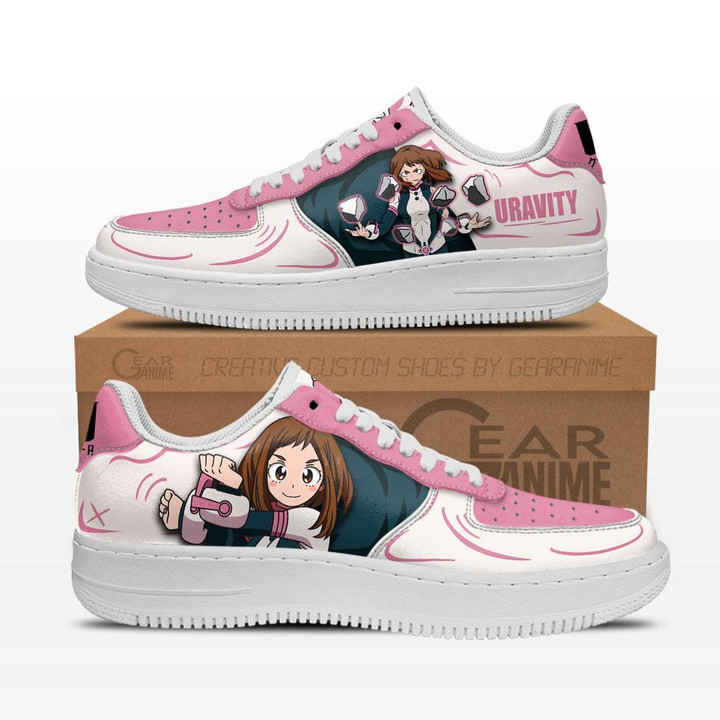 Ochaco Uraraka Air Sneakers Custom Anime My Hero Academia Shoes - 1 - GearAnime