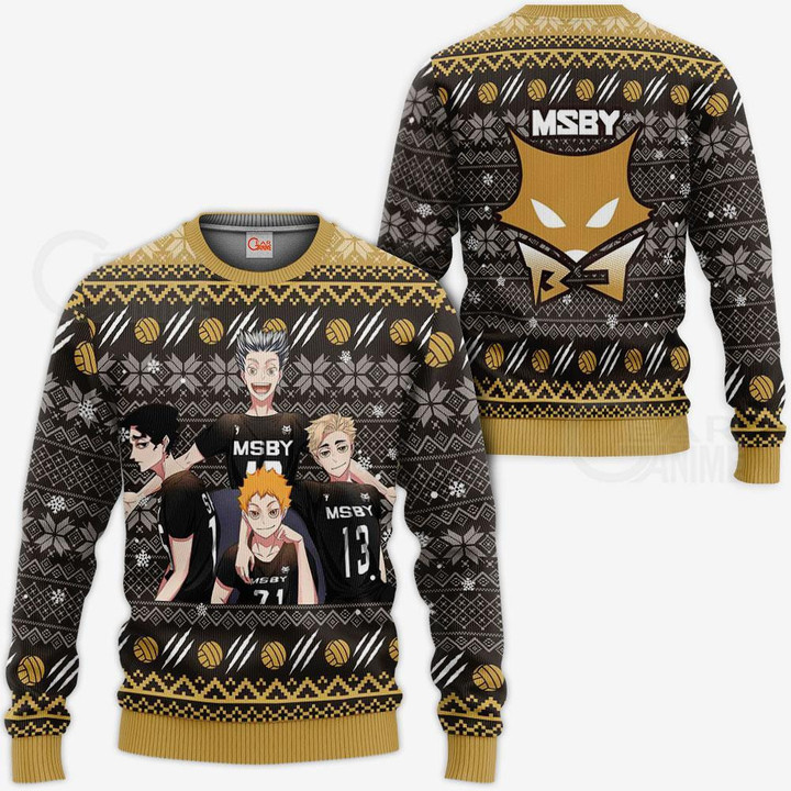 MSBY Black Jackals Ugly Christmas Sweater Xmas Gift VA10 - 1 - GearAnime
