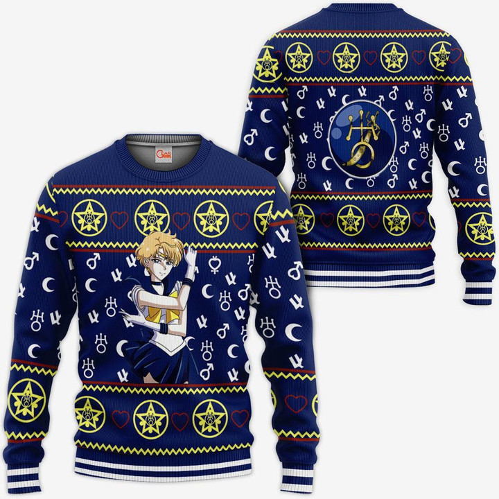Sailor Uranus Ugly Christmas Sweater Sailor Moon Xmas Gifts Idea - 1 - GearAnime