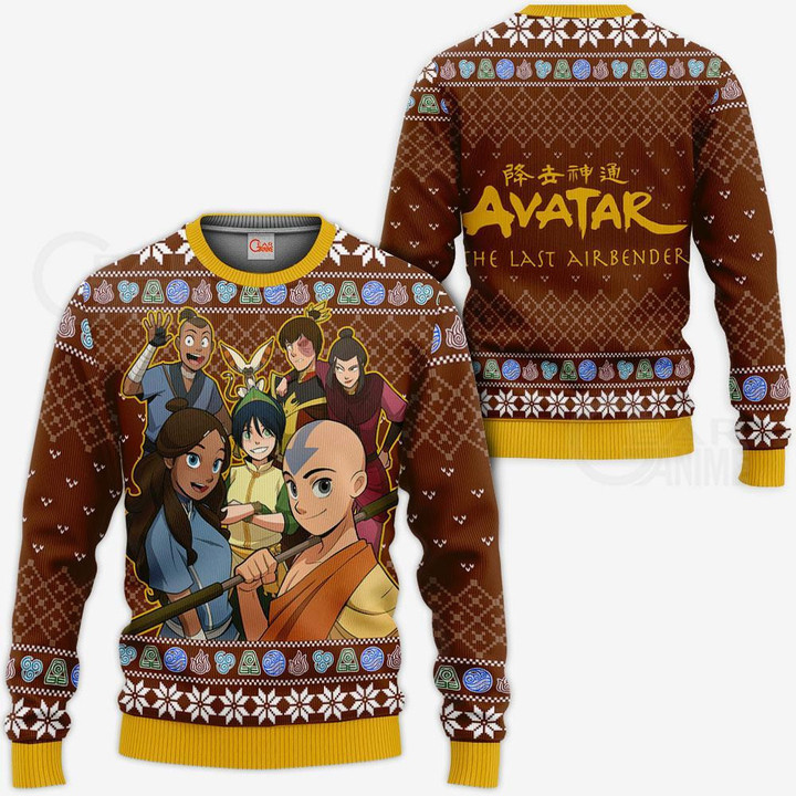 Avatar Airbender Ugly Christmas Sweater Xmas Gift VA11 - 1 - GearAnime