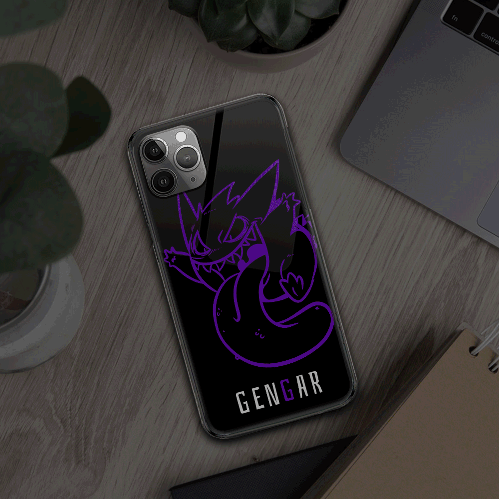 Gengar Led Phone Case Custom Light Up Phone Cases PT3105-Gear Anime