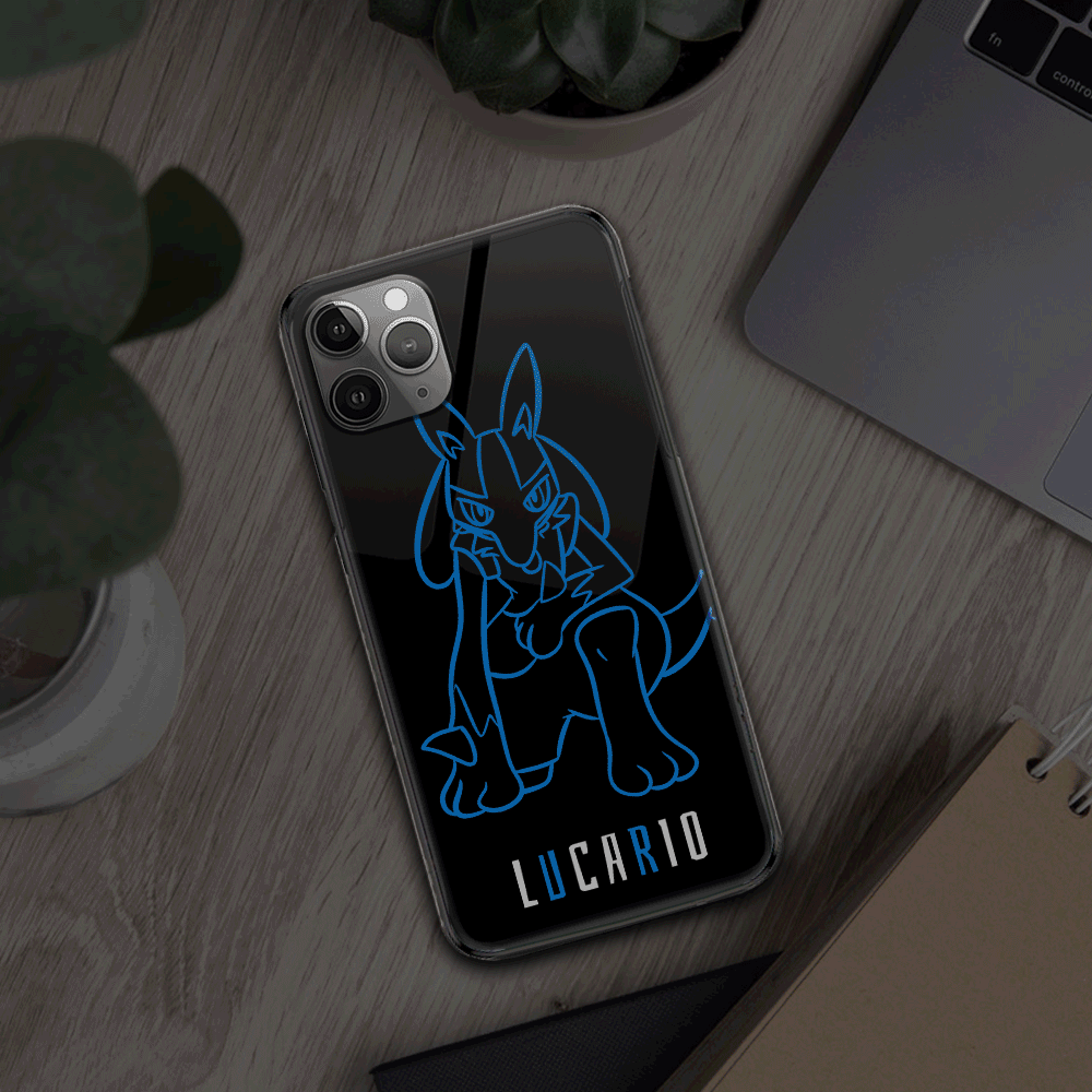 Lucario Led Phone Case Custom Light Up Phone Cases PT3105-Gear Anime