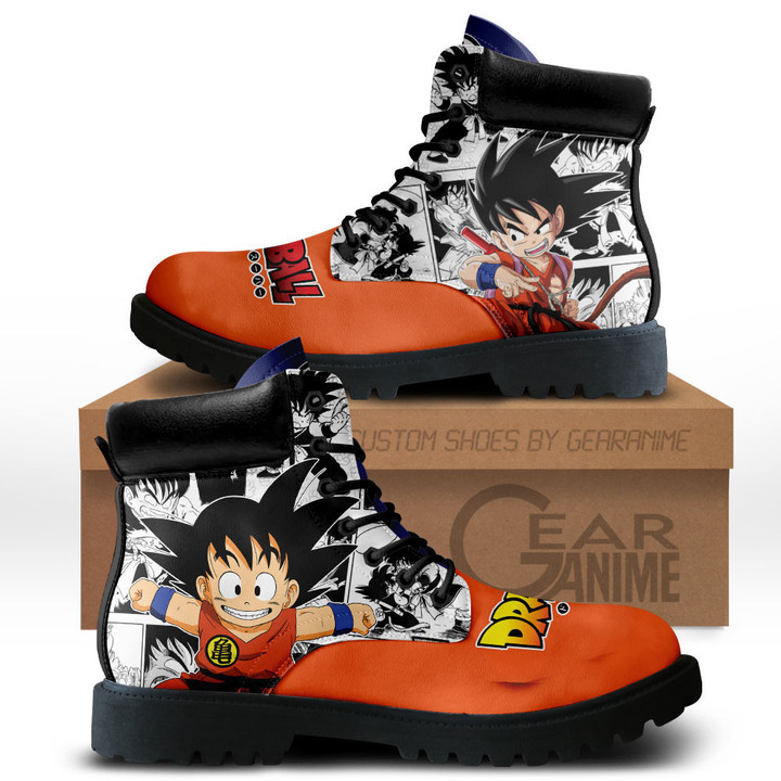 Dragon Ball Goku Kid Boots Custom Manga Anime ShoesGear Anime