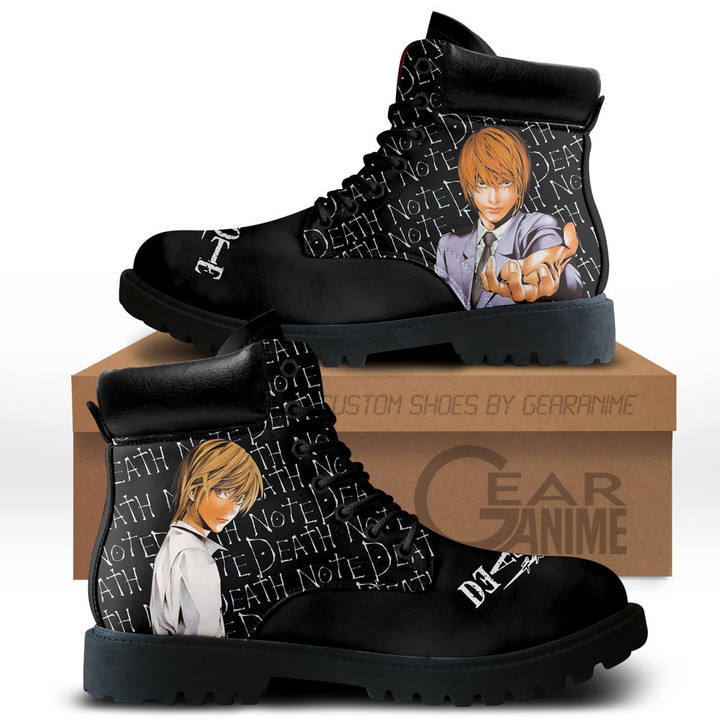 Death Note Light Yagami Boots Anime Custom Shoes NTT0711Gear Anime