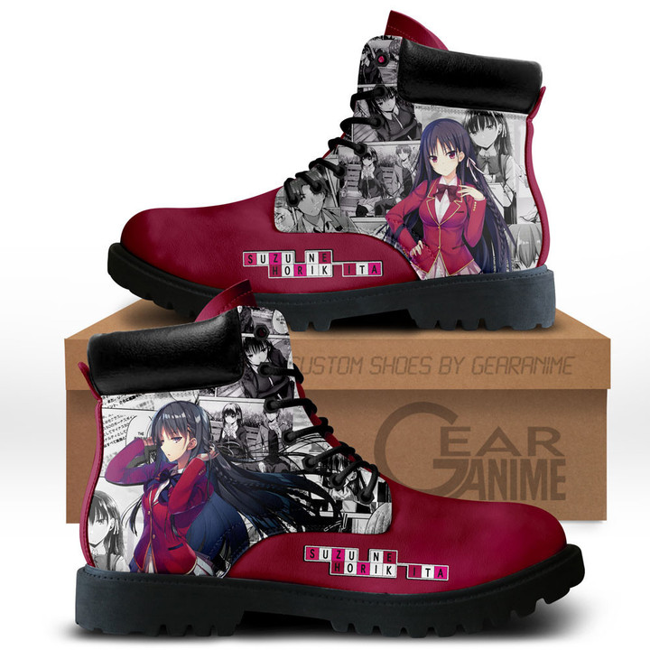 Suzune Horikita Boots Anime Custom ShoesGear Anime