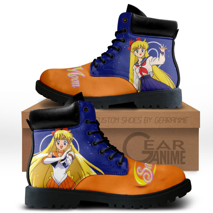 Sailor Venus Boots Anime Custom Shoes For Fans MV3110Gear Anime