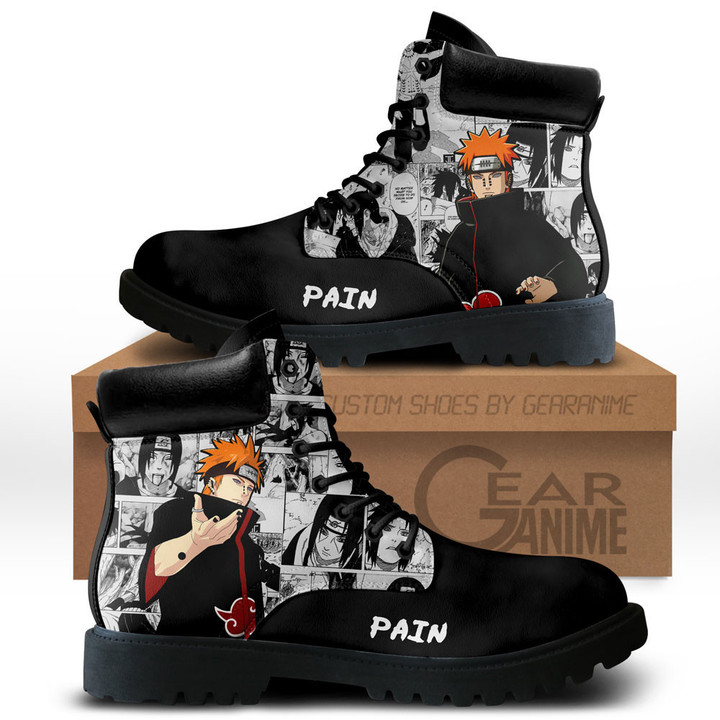 Pain Boots Manga Anime Custom Shoes NTT0512Gear Anime