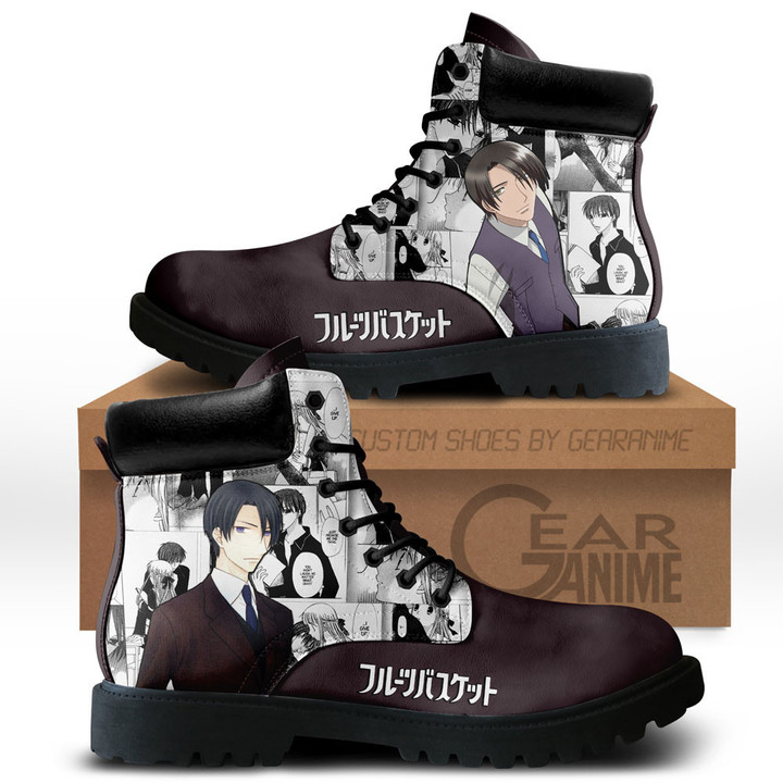 Fruits Basket Hatori Sohma Boots Anime Custom Shoes NTT0711Gear Anime