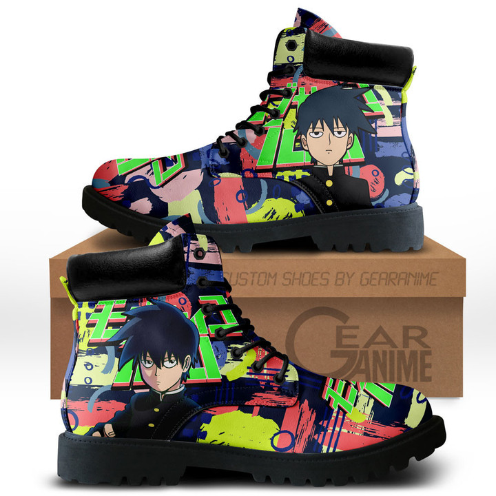 Ritsu Kageyama Boots Anime Custom ShoesGear Anime