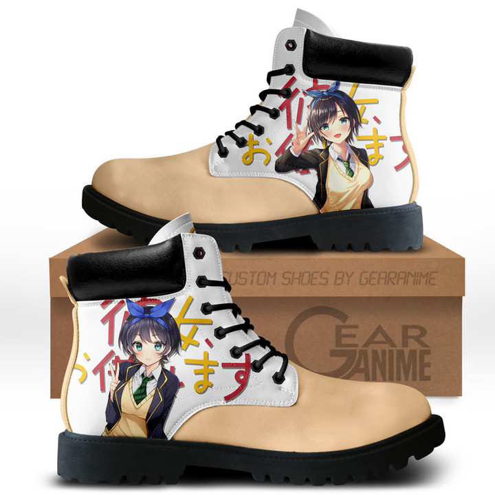 Rent a Girlfriend Ruka Sarashina Boots Anime Custom Shoes NTT1312Gear Anime