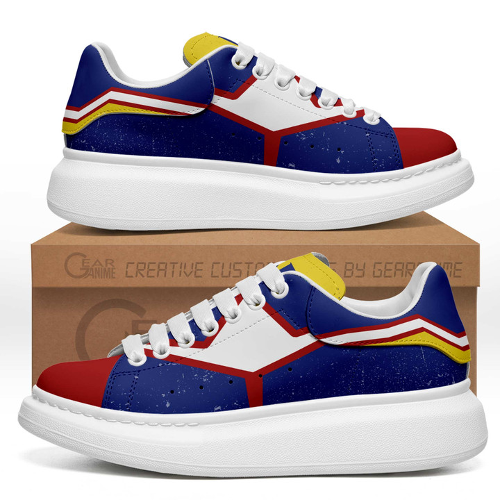 All Might Shoes Custom MQ Sneakers MV1007 - Gear Anime