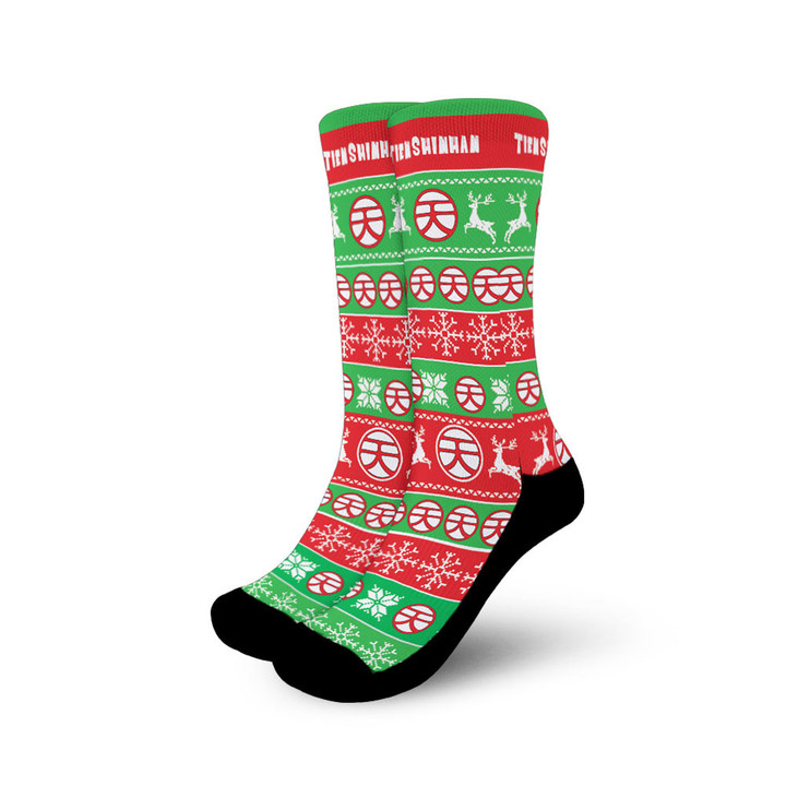 Tien Shinhan Symbol Christmas Ugly Socks Gear Anime
