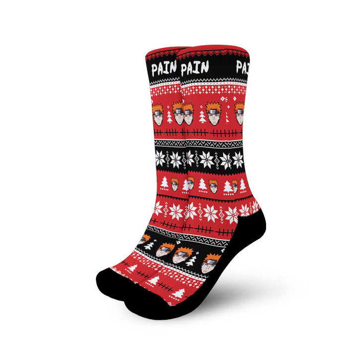 Pain Christmas Ugly Socks Gear Anime