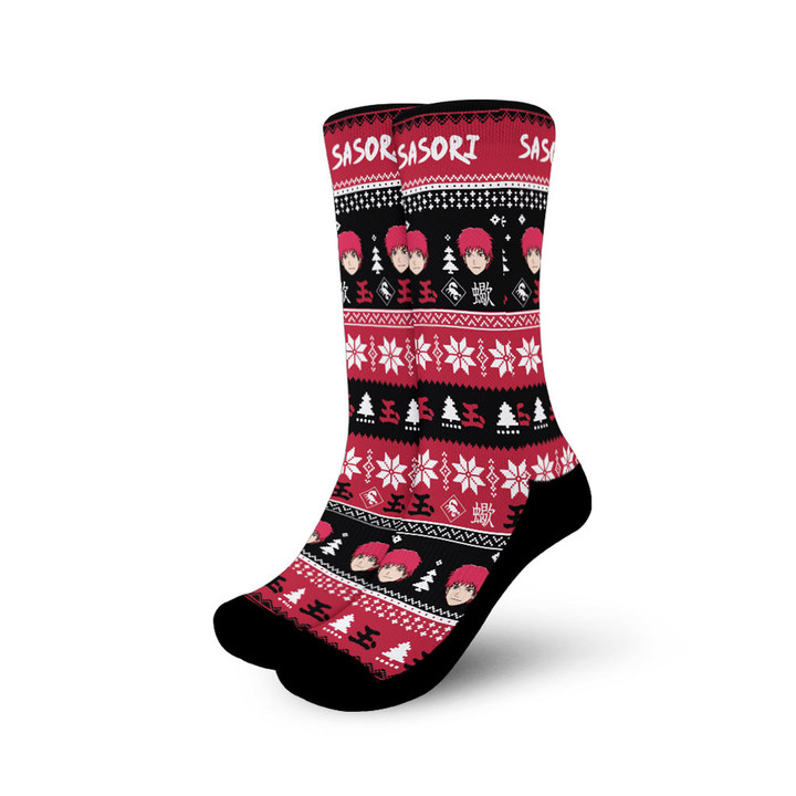 Sasori Christmas Ugly Socks Gear Anime