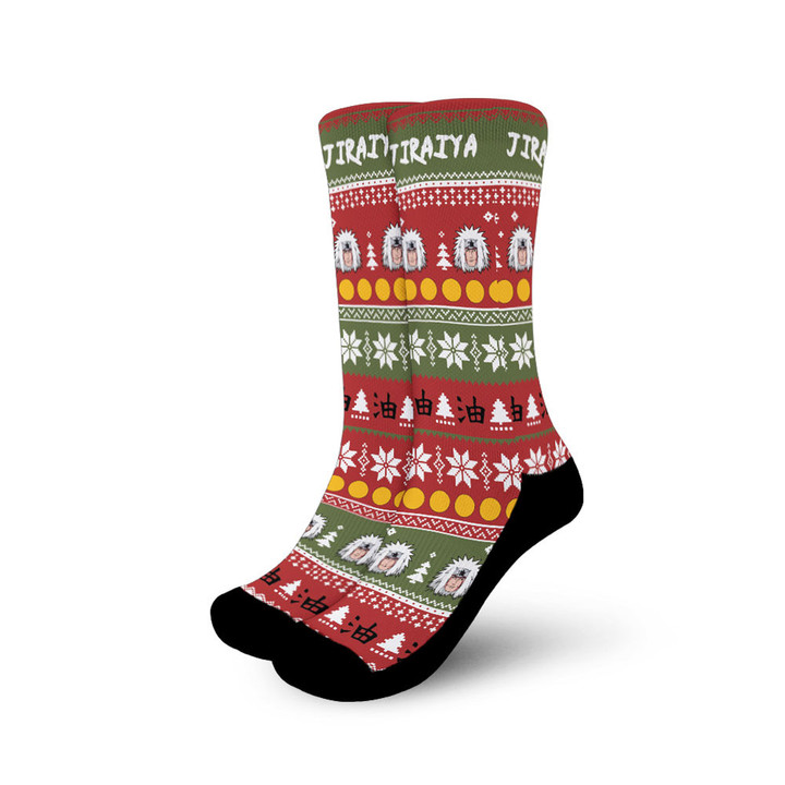Jiraiya Christmas Ugly Socks Gear Anime