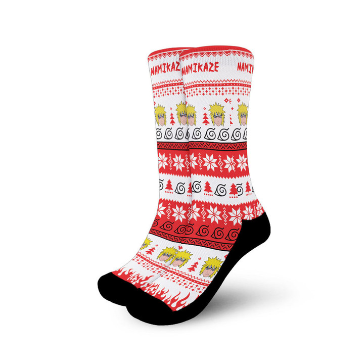 Minato Namikaze Christmas Ugly Socks Gear Anime