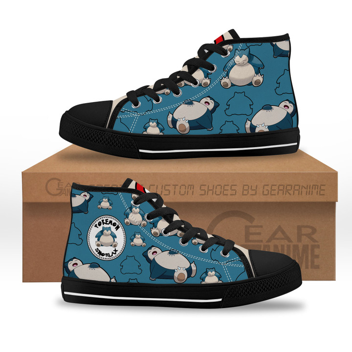 Snorlax Kids Sneakers Custom High Top Shoes-Gear Anime