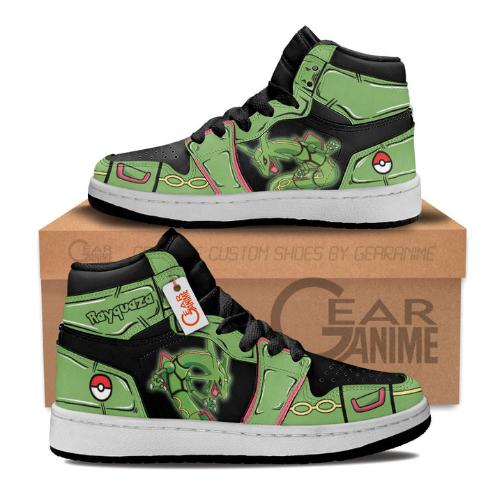 Rayquaza Kids Shoes Personalized Kid Sneakers Custom MN1407 Gear Anime
