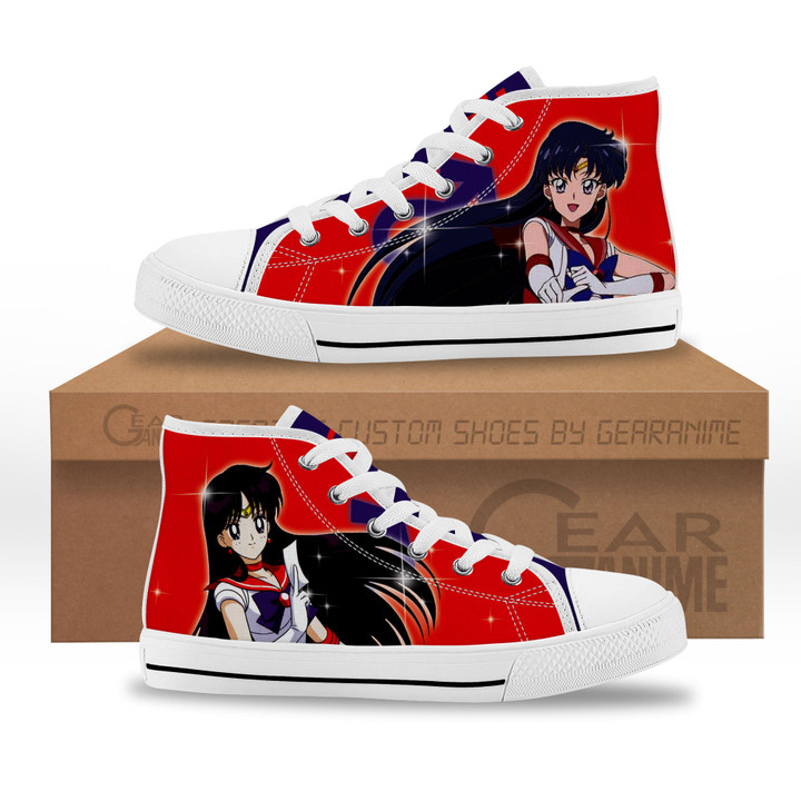 Sailor Mars Kids Sneakers Custom High Top Shoes-Gear Anime
