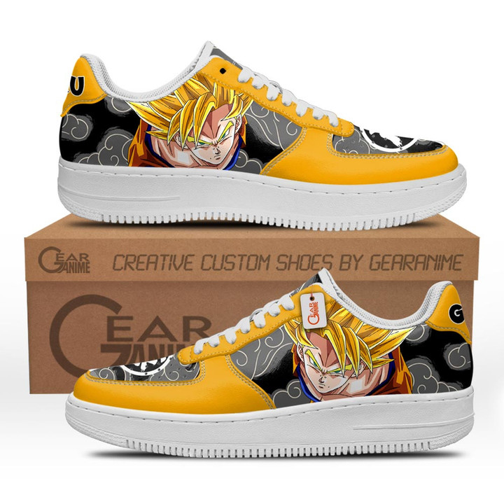 Goku Super Saiyan 2 Shoes Custom Air SneakersGear Anime