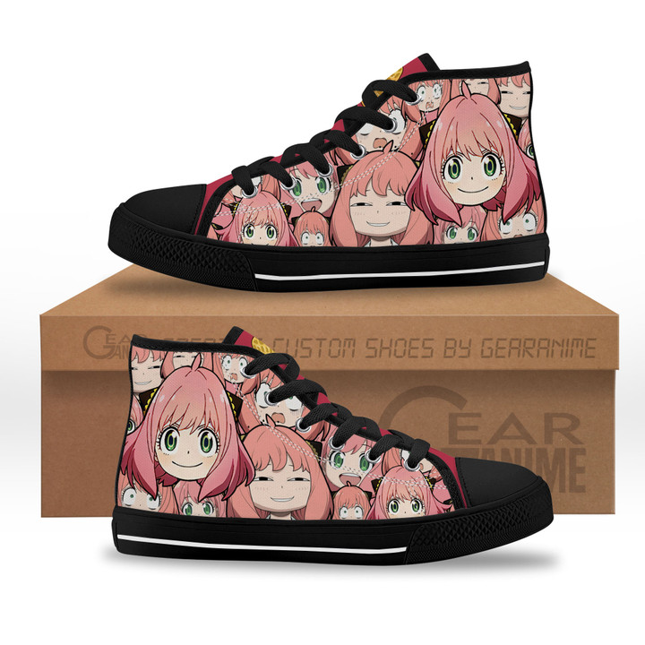 Anya Forger Kids Sneakers Custom High Top Shoes-Gear Anime