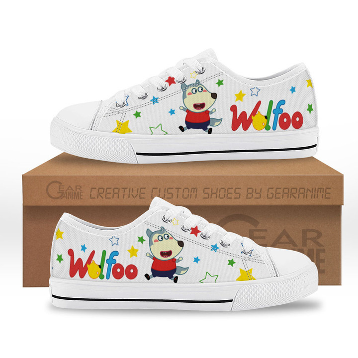 Wolfoo Kids Sneakers Custom Low Top Shoes-Gear Anime