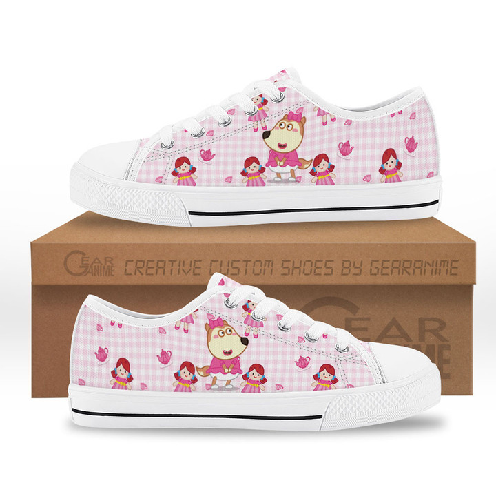 Lucy Cute Kids Low Top Sneakers Wolfoo Custom Shoes-Gear Anime