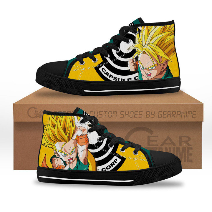 Trunks Kid Super Saiyan Kids Sneakers Custom High Top Shoes-Gear Anime