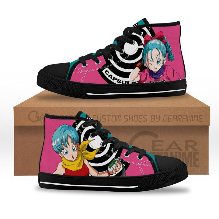 Bulma Kids Sneakers Custom High Top Shoes-Gear Anime