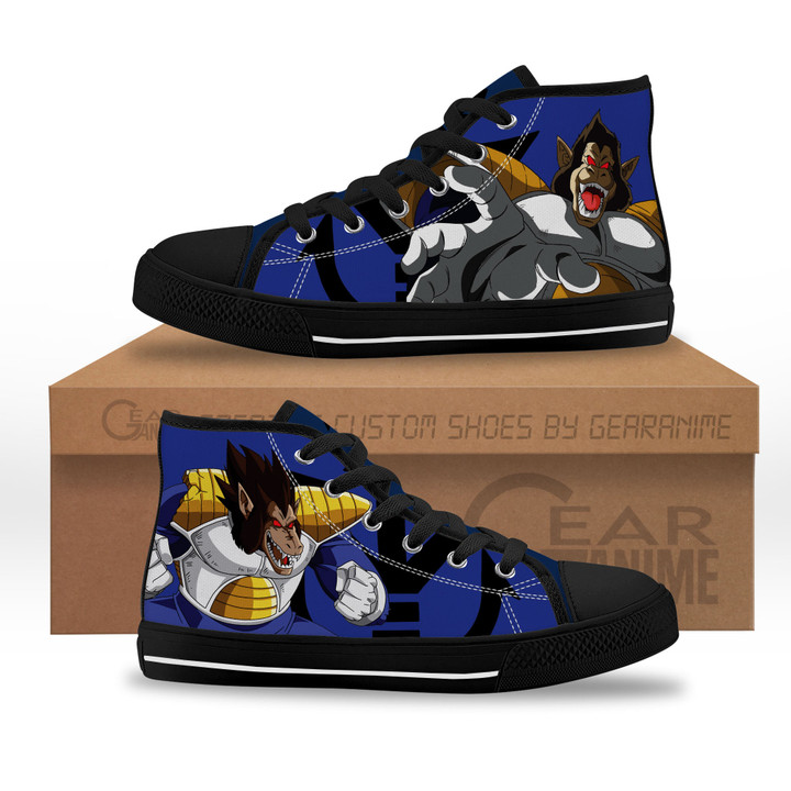 Vegeta Great Ape Kids Sneakers Custom High Top Shoes-Gear Anime