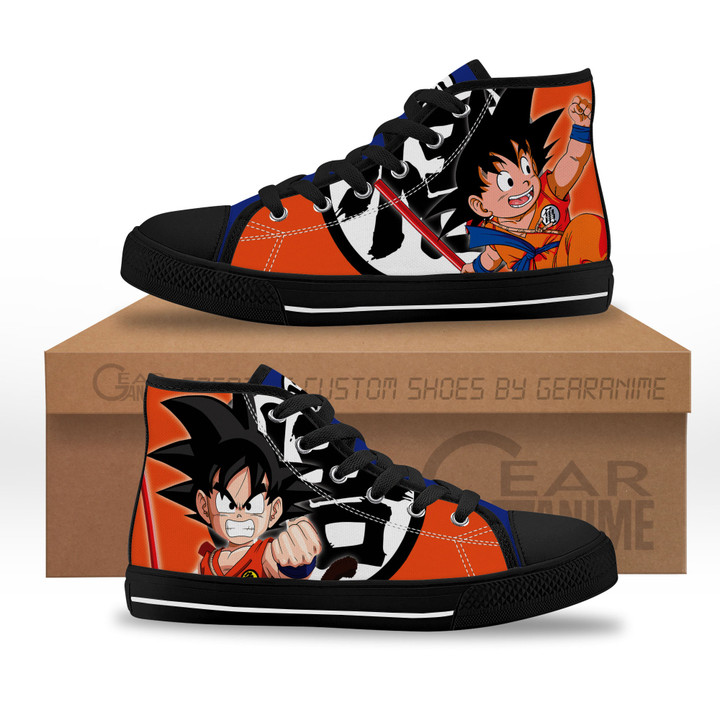 Goku Kid Kids Sneakers Custom High Top Shoes-Gear Anime