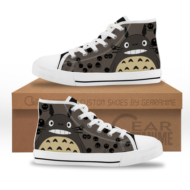 Totoro Kids High Top Sneakers Custom Shoes-Gear Anime