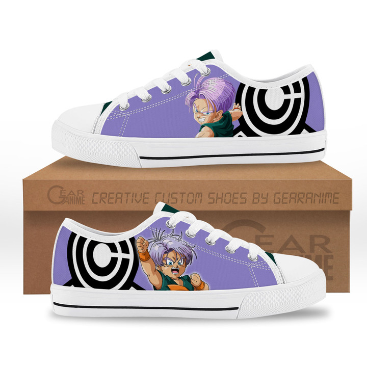 Trunks Kid Kids Sneakers Custom Low Top Shoes-Gear Anime