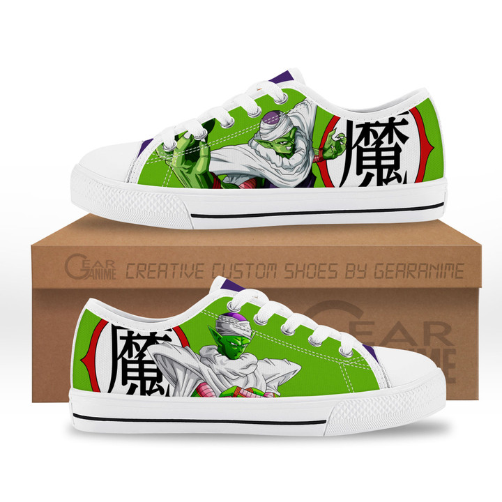 Piccolo Kids Sneakers Custom Low Top Shoes-Gear Anime