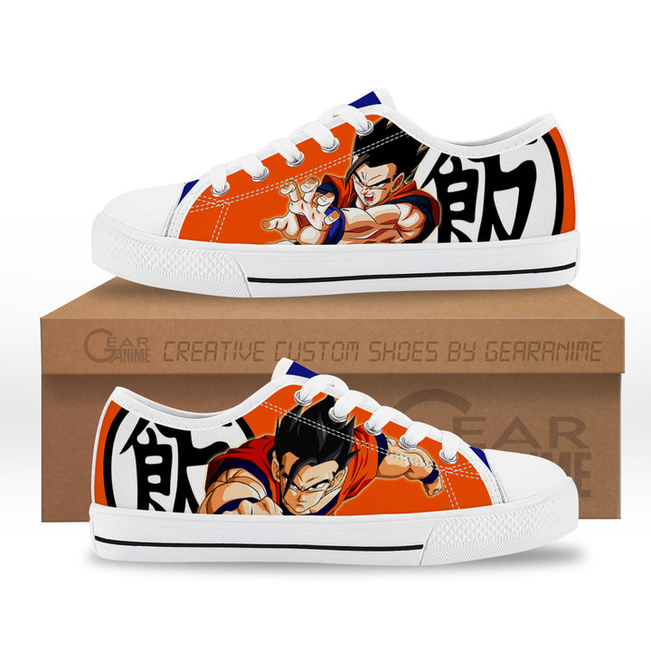 Gohan Kids Sneakers Custom Low Top Shoes-Gear Anime