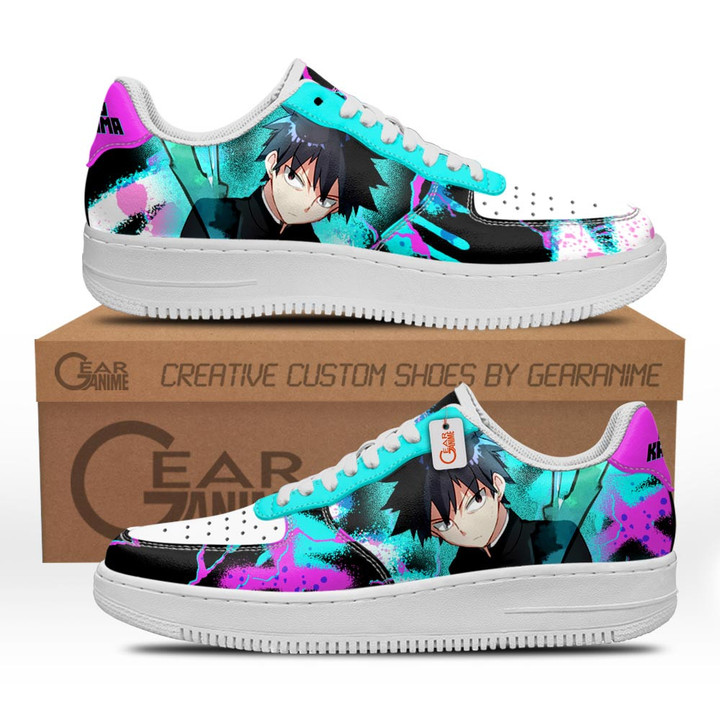 Ritsu Kageyama Shoes Custom Air SneakersGear Anime