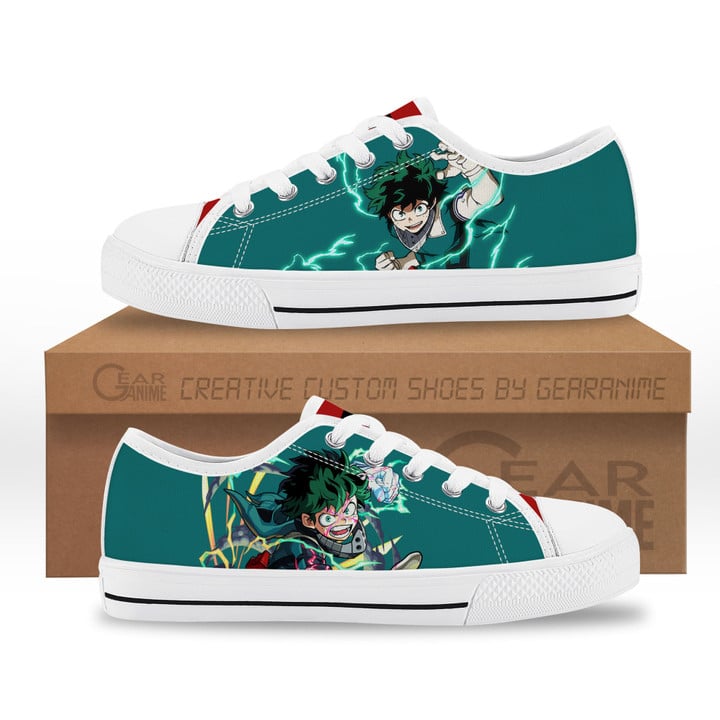 Deku Kids Sneakers Custom Low Top Shoes-Gear Anime