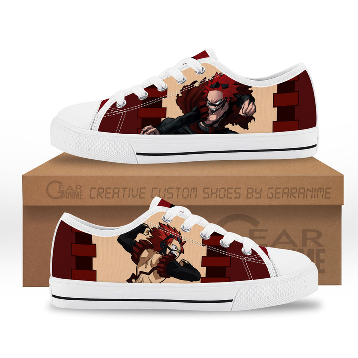 Red Riot Kids Sneakers Custom Low Top Shoes-Gear Anime